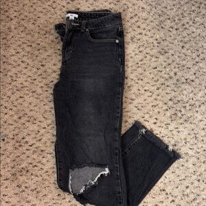 Stylish Black Distressed Women Jeans